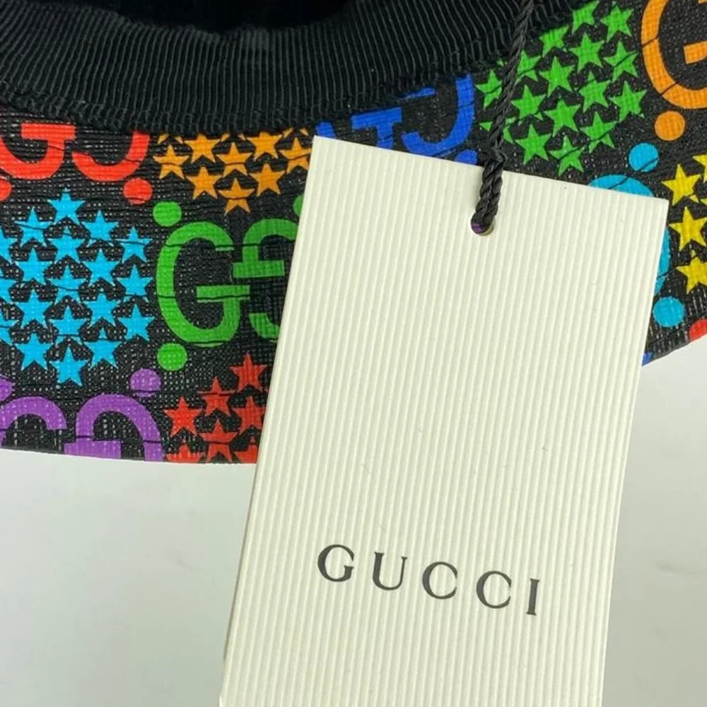 Gucci Multicolor Logo Patchwork Bucket Hat